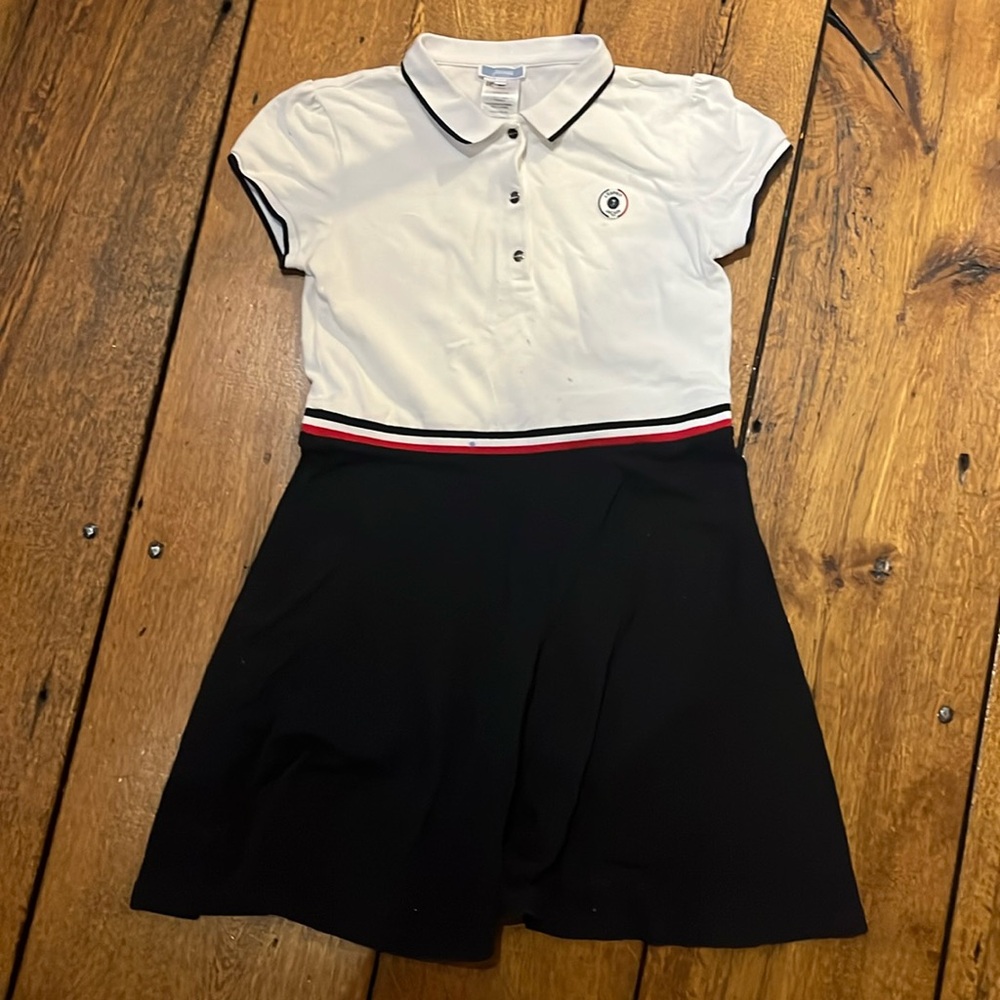 Jacadi uniform cotton dress size 12
